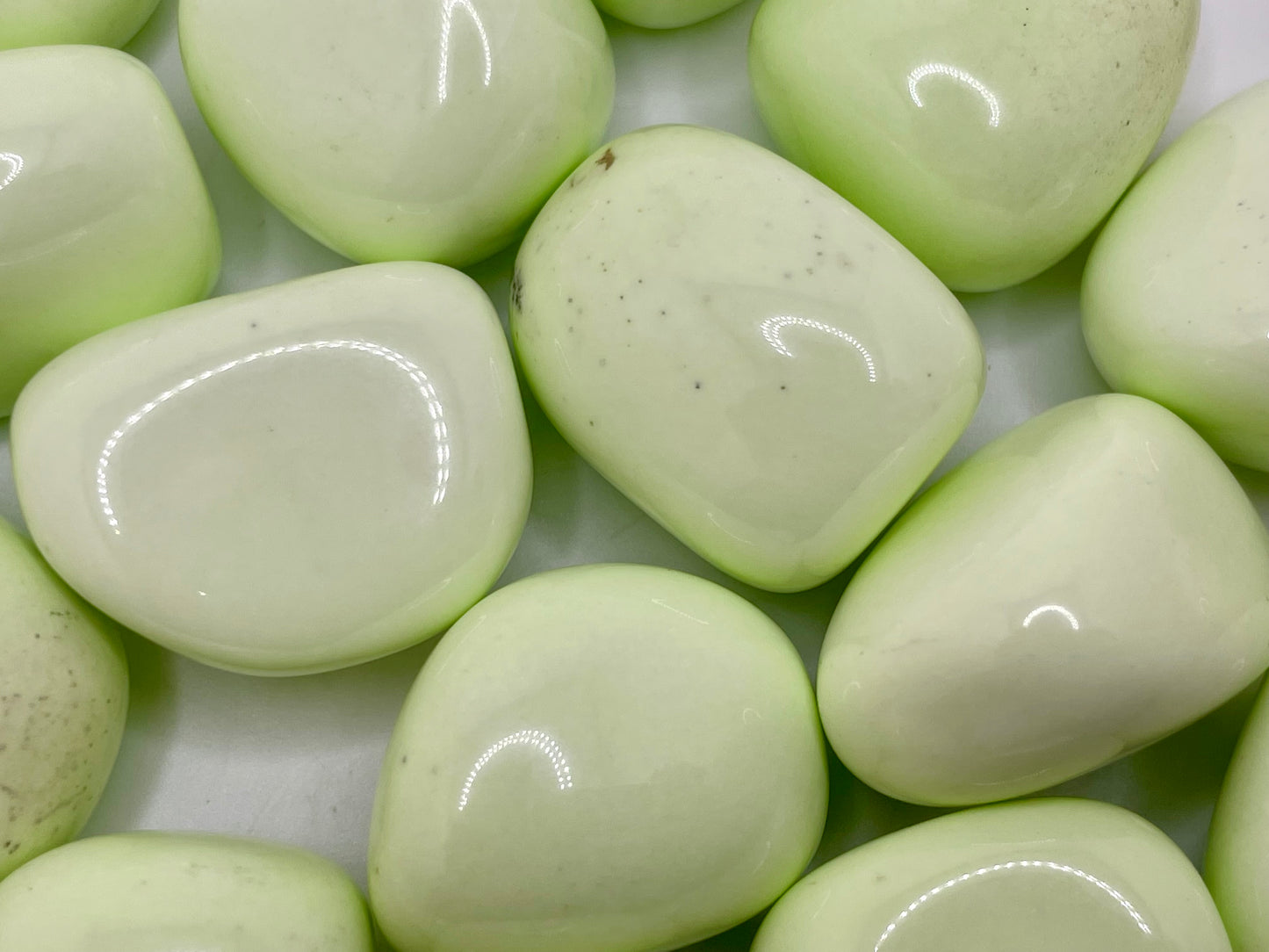 Lemon Chrysoprase Tumble || Lemon Chrysoprase Stone || Lemon Chrysoprase Tumbled Stone