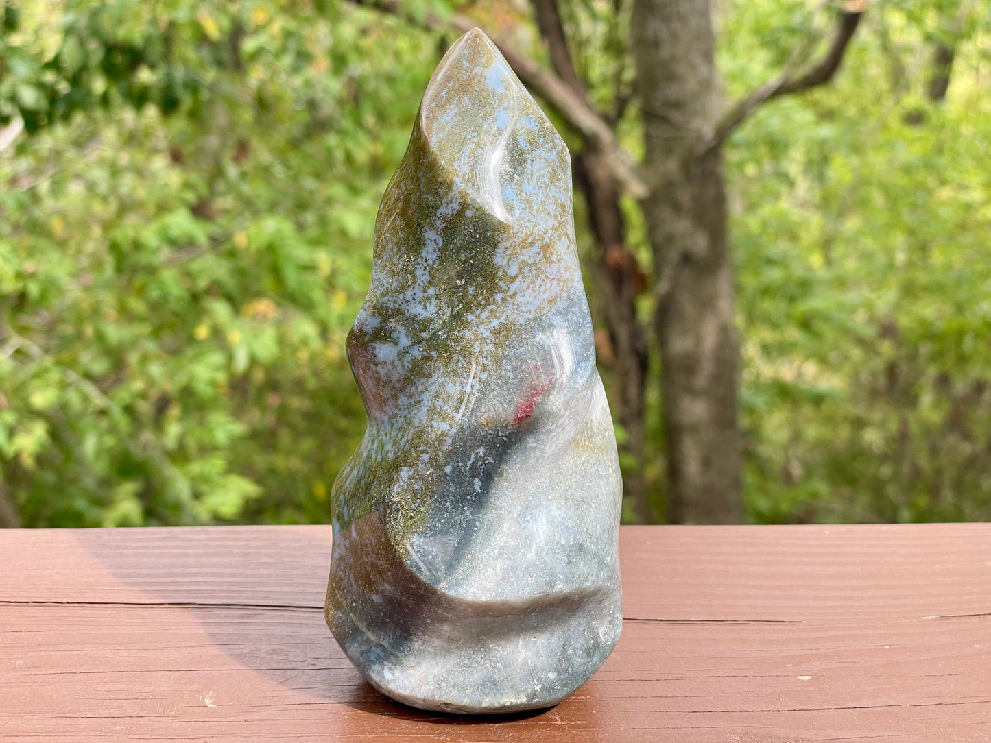 Ocean Jasper Flame || Polished Ocean Jasper || Ocean Jasper Free Form