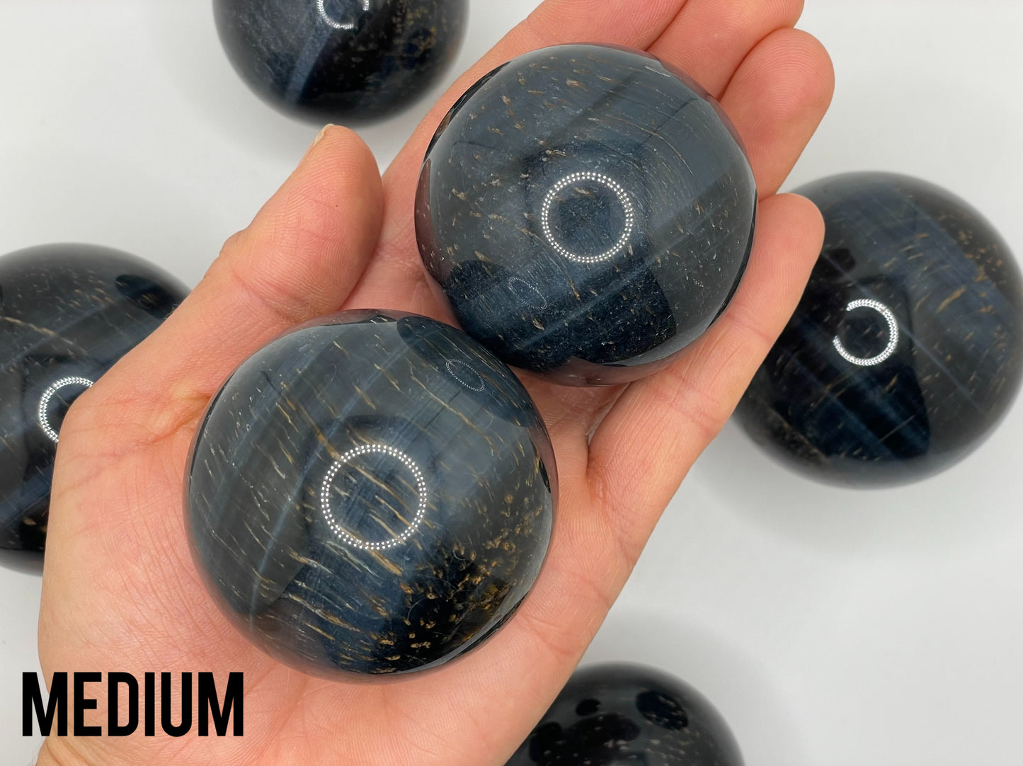 Blue Tigers Eye Sphere || Tigers Eye Sphere