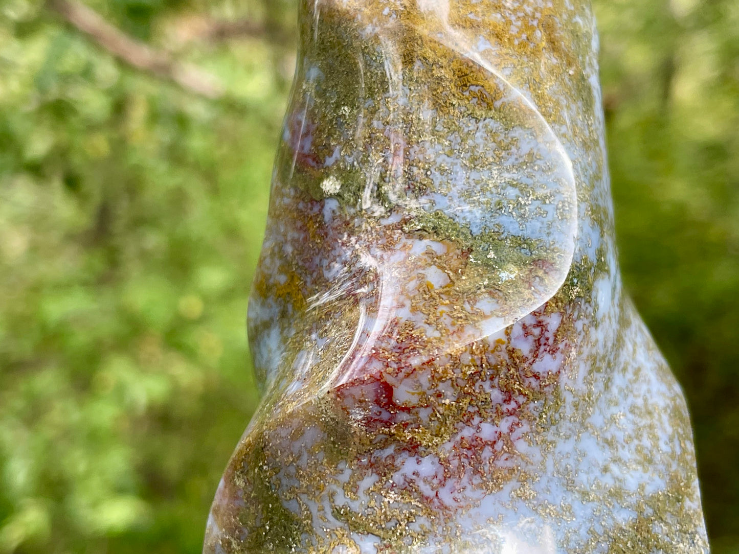 Ocean Jasper Flame || Polished Ocean Jasper || Ocean Jasper Free Form