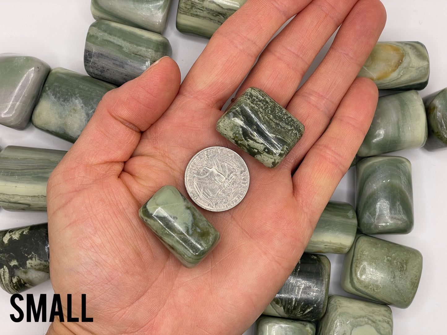 Serpentine Tumble || Serpentine Stone || Serpentine Tumbled Stone