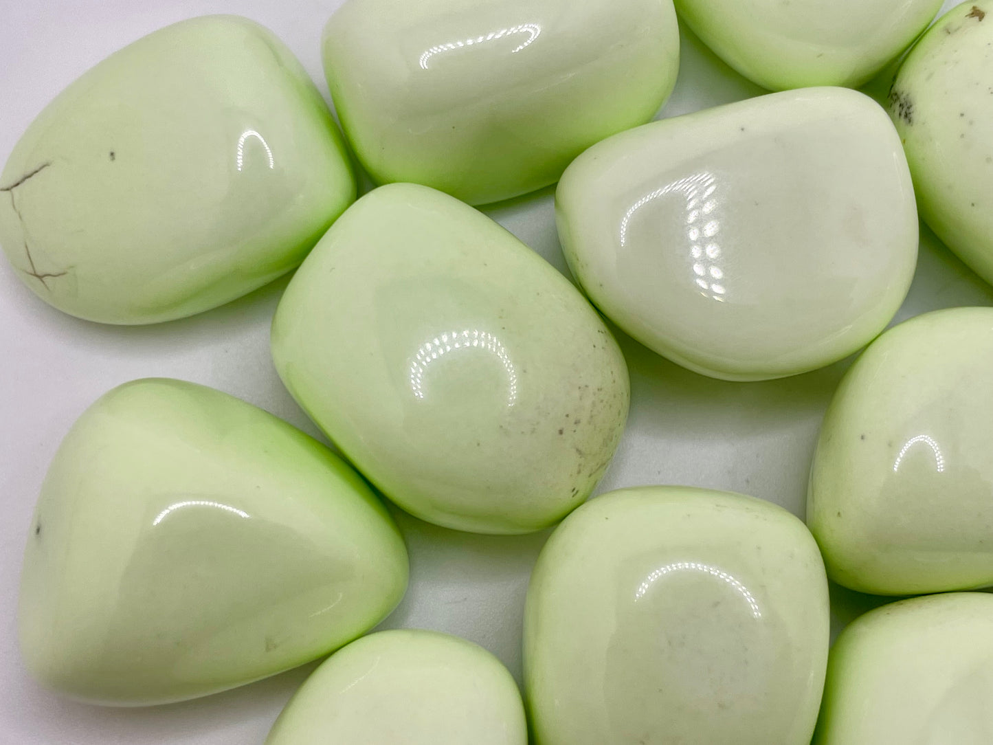 Lemon Chrysoprase Tumble || Lemon Chrysoprase Stone || Lemon Chrysoprase Tumbled Stone