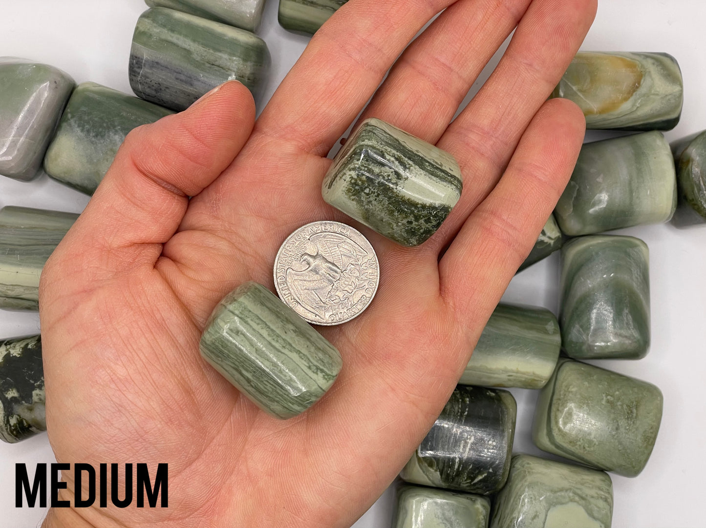 Serpentine Tumble || Serpentine Stone || Serpentine Tumbled Stone