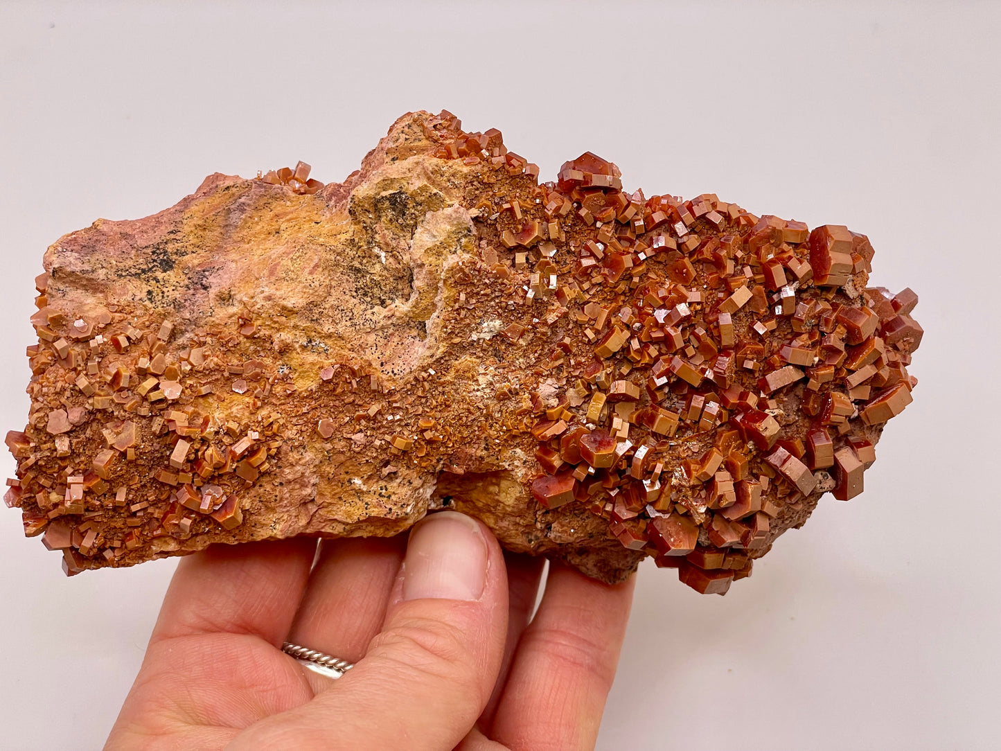 Vanadinite Cluster || Raw Vanadinite on Matrix || Vanadinite Specimen || #56