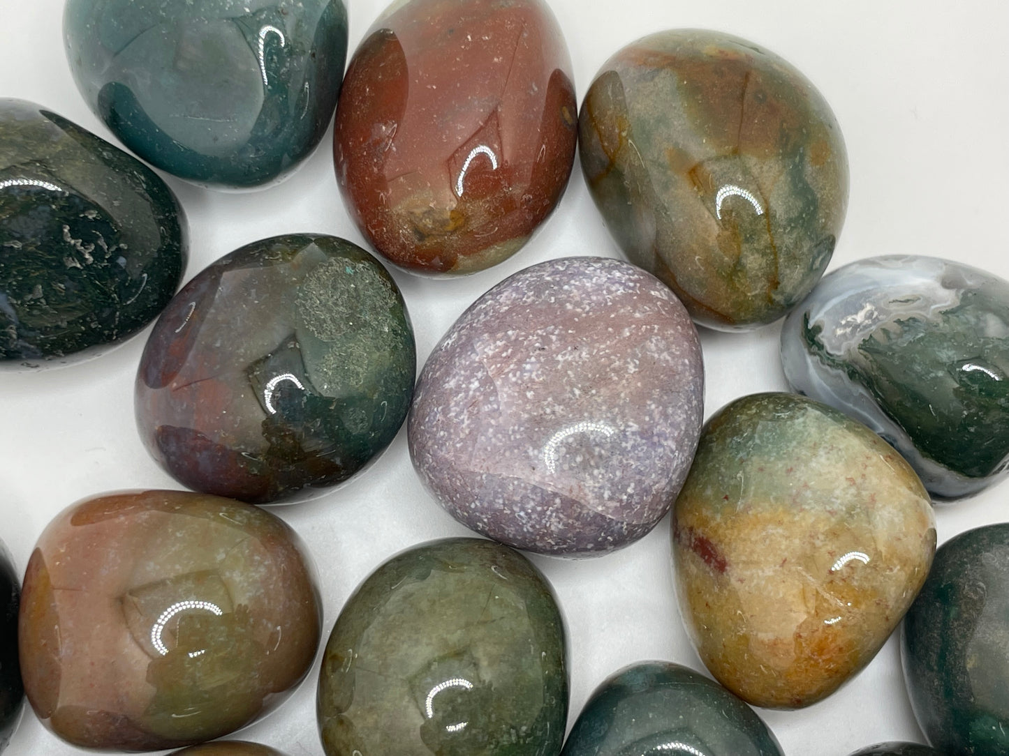 Moss Agate Tumble || Moss Agate Stone || Moss Agate Tumbled Stone