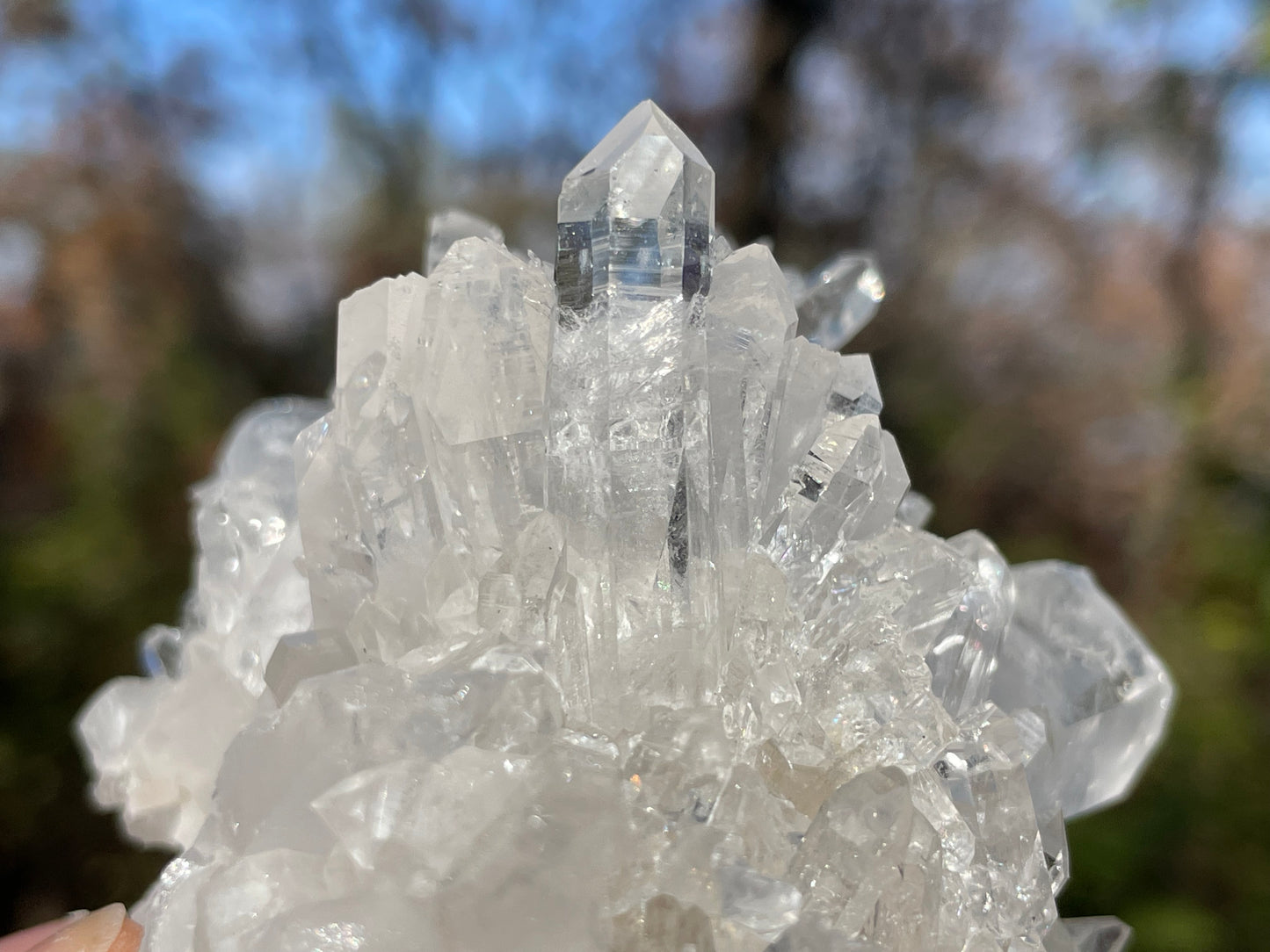 Clear Quartz Crystal Cluster || Raw Quartz Cluster || Lemurian Quartz Crystal Cluster