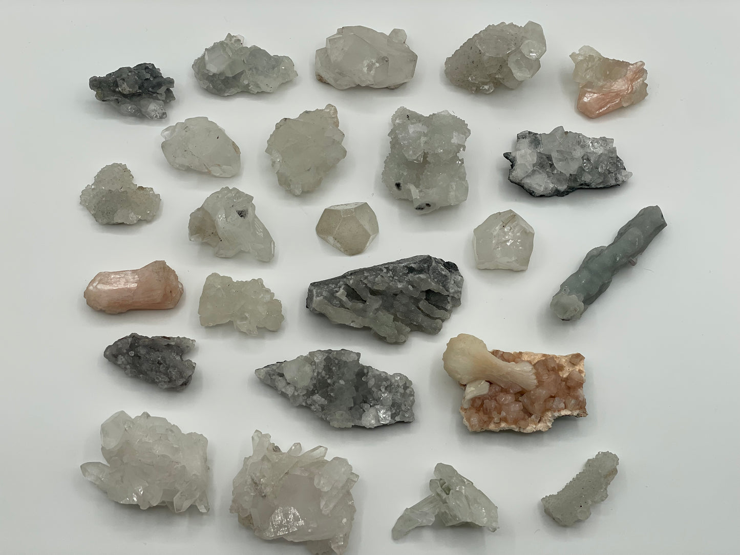 Raw Apophyllite, Faden Quartz, Stilbite and Chalcedony Lot || Apophyllite Wholesale Lot || Apophyllite Bulk Lot #4