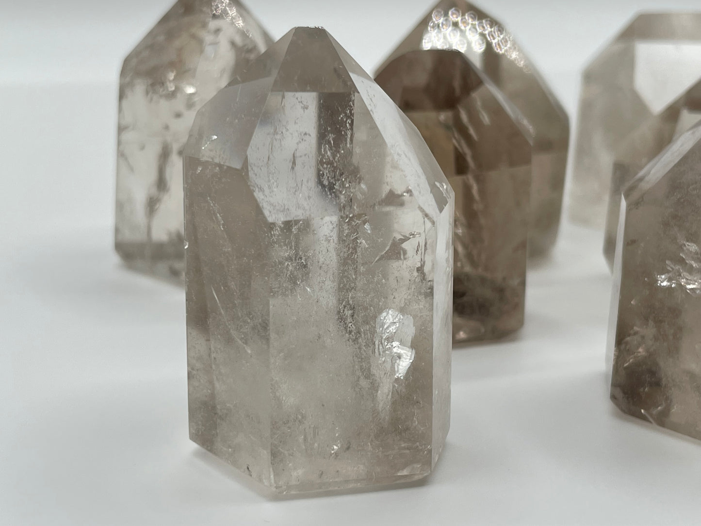 Quartz & Smoky Quartz Points Bulk Lot || Polished Quartz Wholesale Lot || Quartz Tower Bulk Lot #2