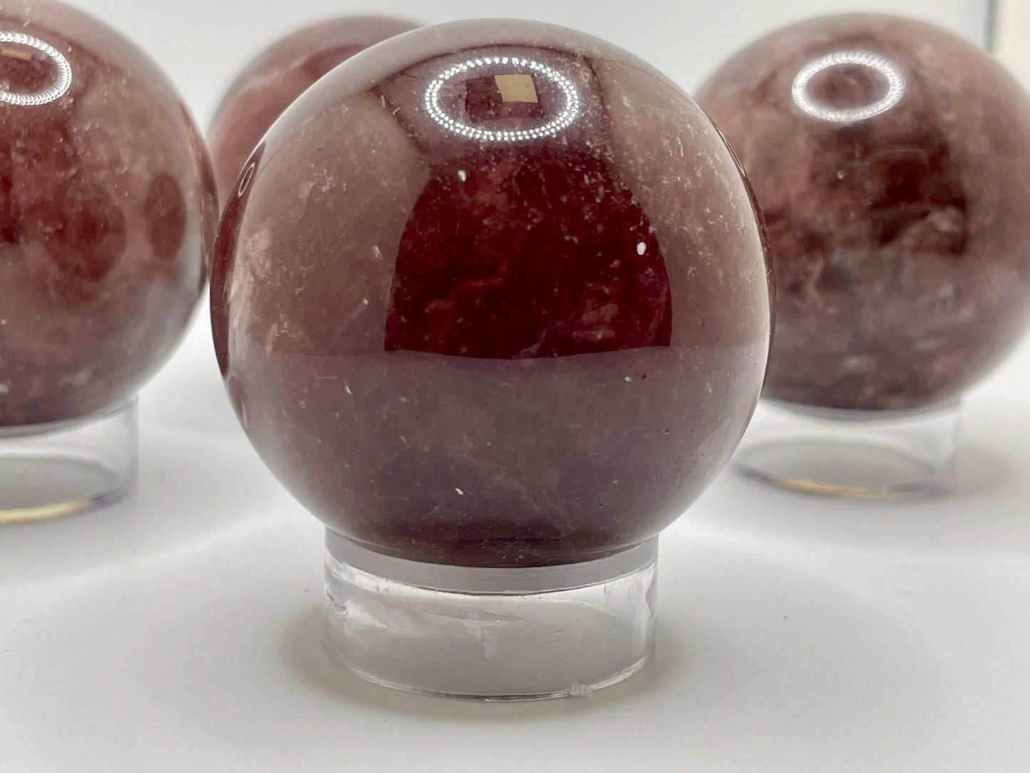 Strawberry Quartz Sphere || Natural Strawberry Quartz