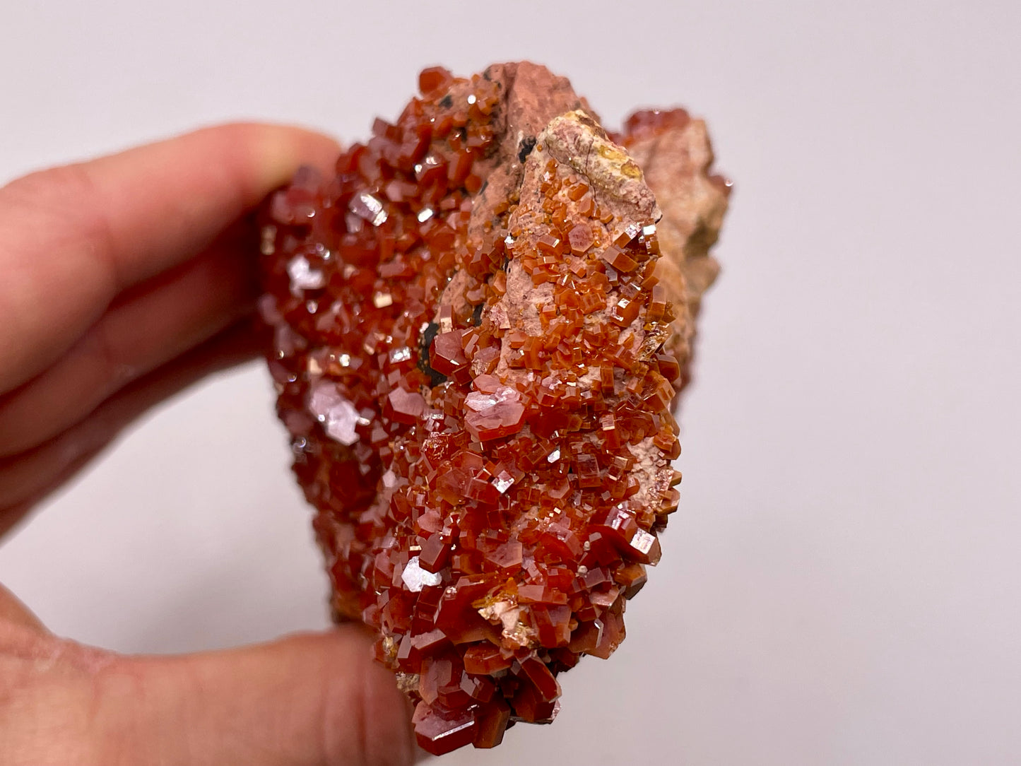 Vanadinite Cluster || Raw Vanadinite on Matrix || Vanadinite Specimen || #56