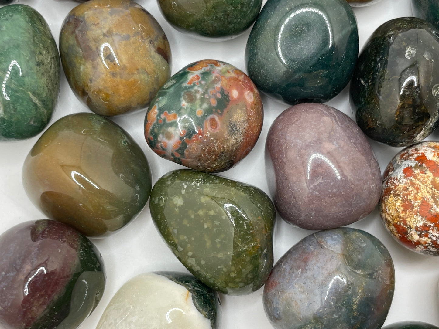 Moss Agate Tumble || Moss Agate Stone || Moss Agate Tumbled Stone