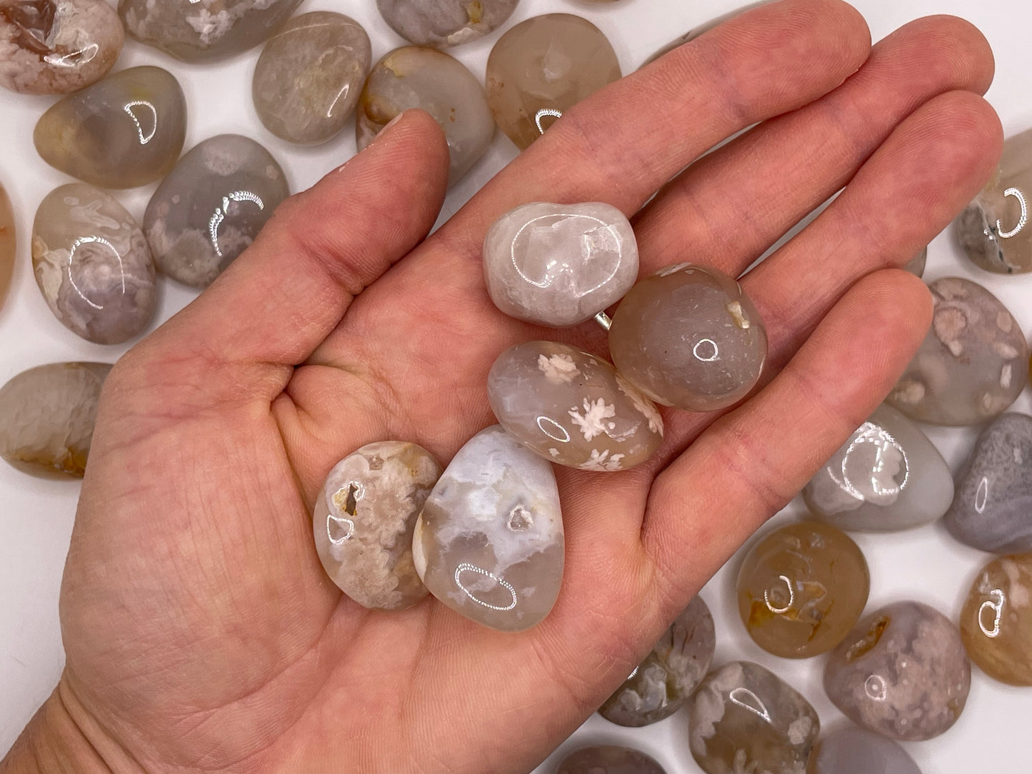 Flower Agate Tumble || Flower Agate Stone || Flower Agate Tumbled Stone