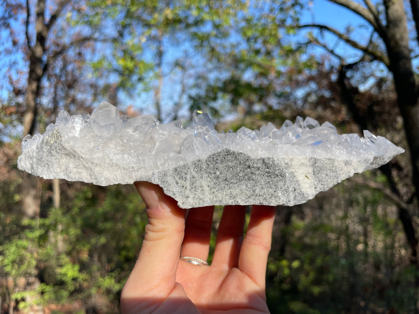 Clear Quartz Crystal Cluster || Raw Quartz Cluster || Lemurian Quartz Crystal Cluster