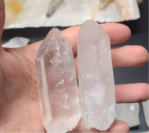 C-B grade - XL Lemurian Quartz Crystal Points || Arkansas Quartz Crystal || Quartz Crystal Wands|| Pick your size