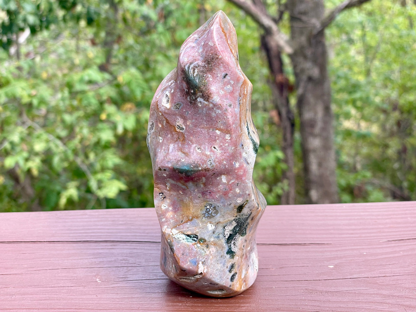 Ocean Jasper Flame || Polished Ocean Jasper || Ocean Jasper Free Form