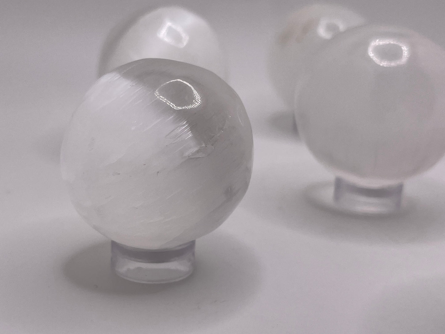 Satin Spar Sphere || Selenite Crystal Sphere
