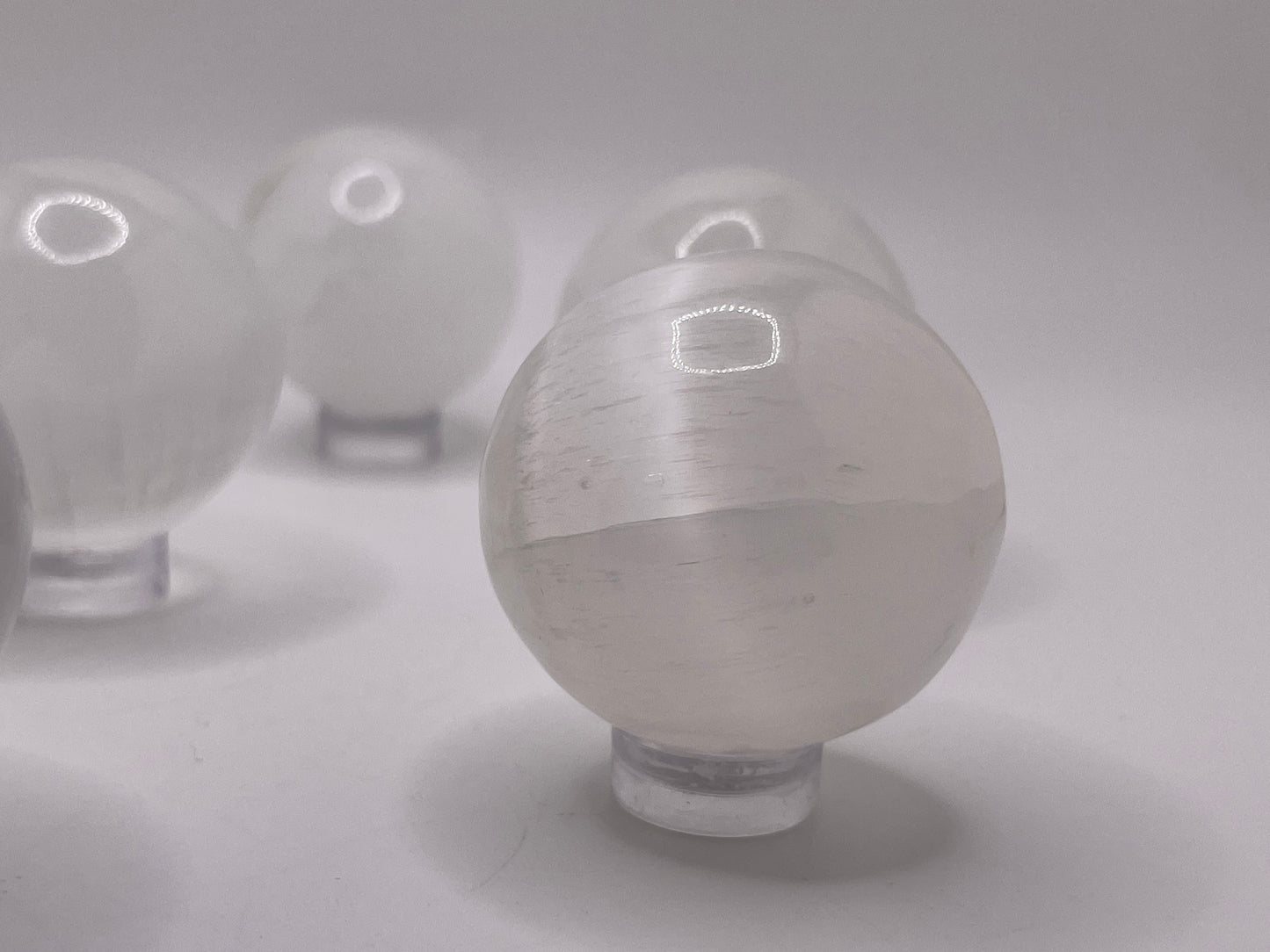 Satin Spar Sphere || Selenite Crystal Sphere