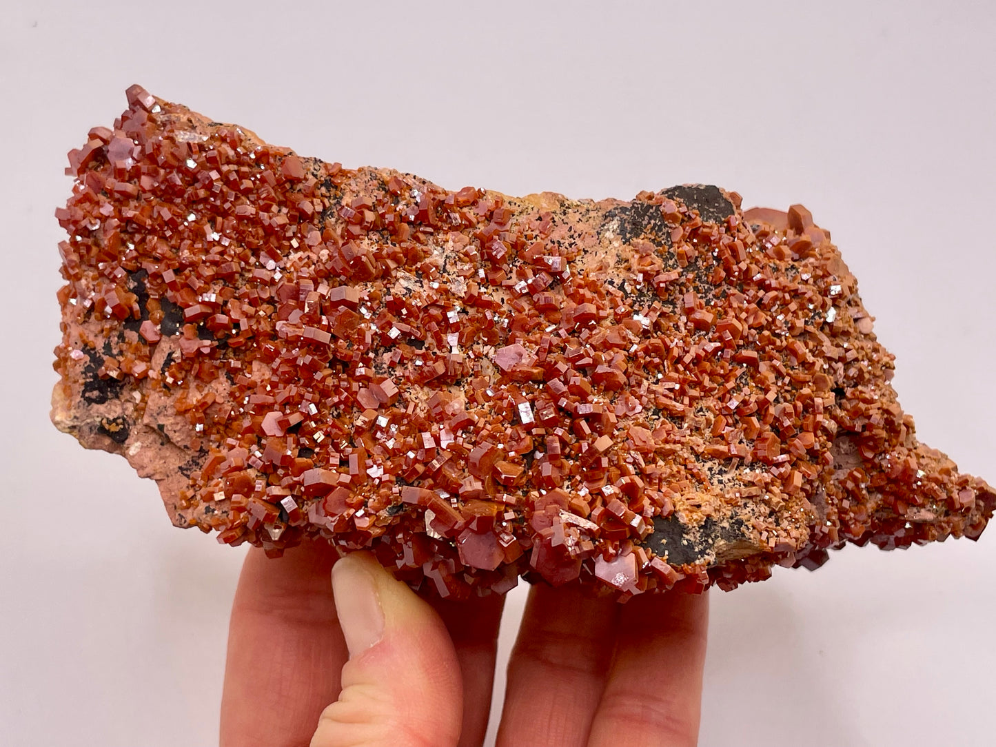 Vanadinite Cluster || Raw Vanadinite on Matrix || Vanadinite Specimen || #56
