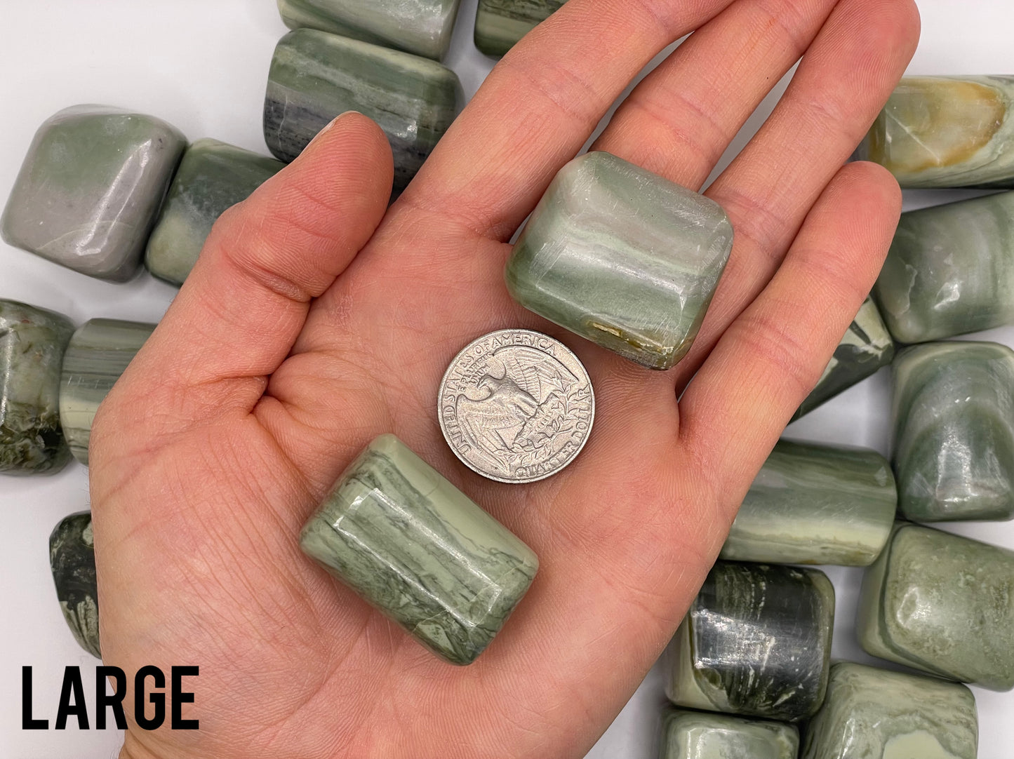 Serpentine Tumble || Serpentine Stone || Serpentine Tumbled Stone