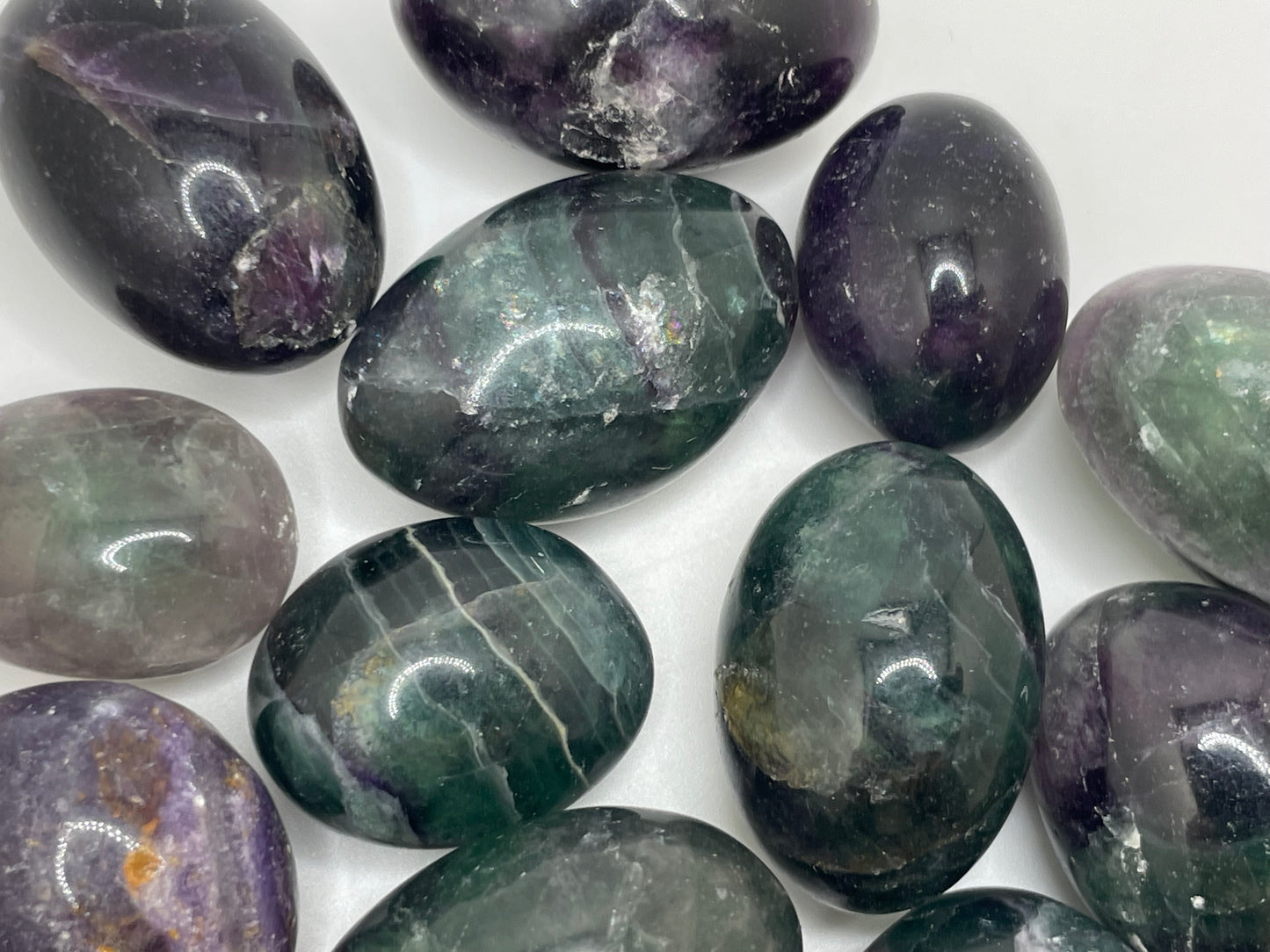 Fluorite Shiva Tumble || Fluorite Shiva Stone || Fluorite Shiva Tumbled Stone