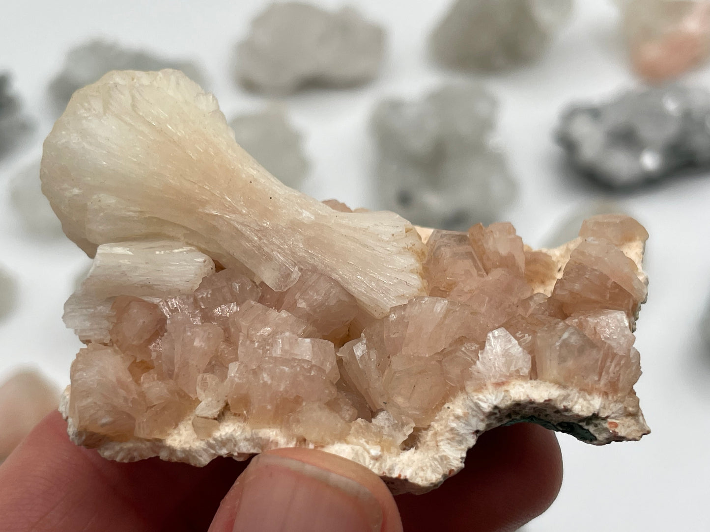 Raw Apophyllite, Faden Quartz, Stilbite and Chalcedony Lot || Apophyllite Wholesale Lot || Apophyllite Bulk Lot #4