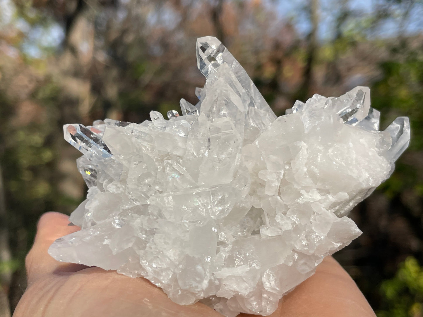 Clear Quartz Crystal Cluster || Raw Quartz Cluster || Lemurian Quartz Crystal Cluster