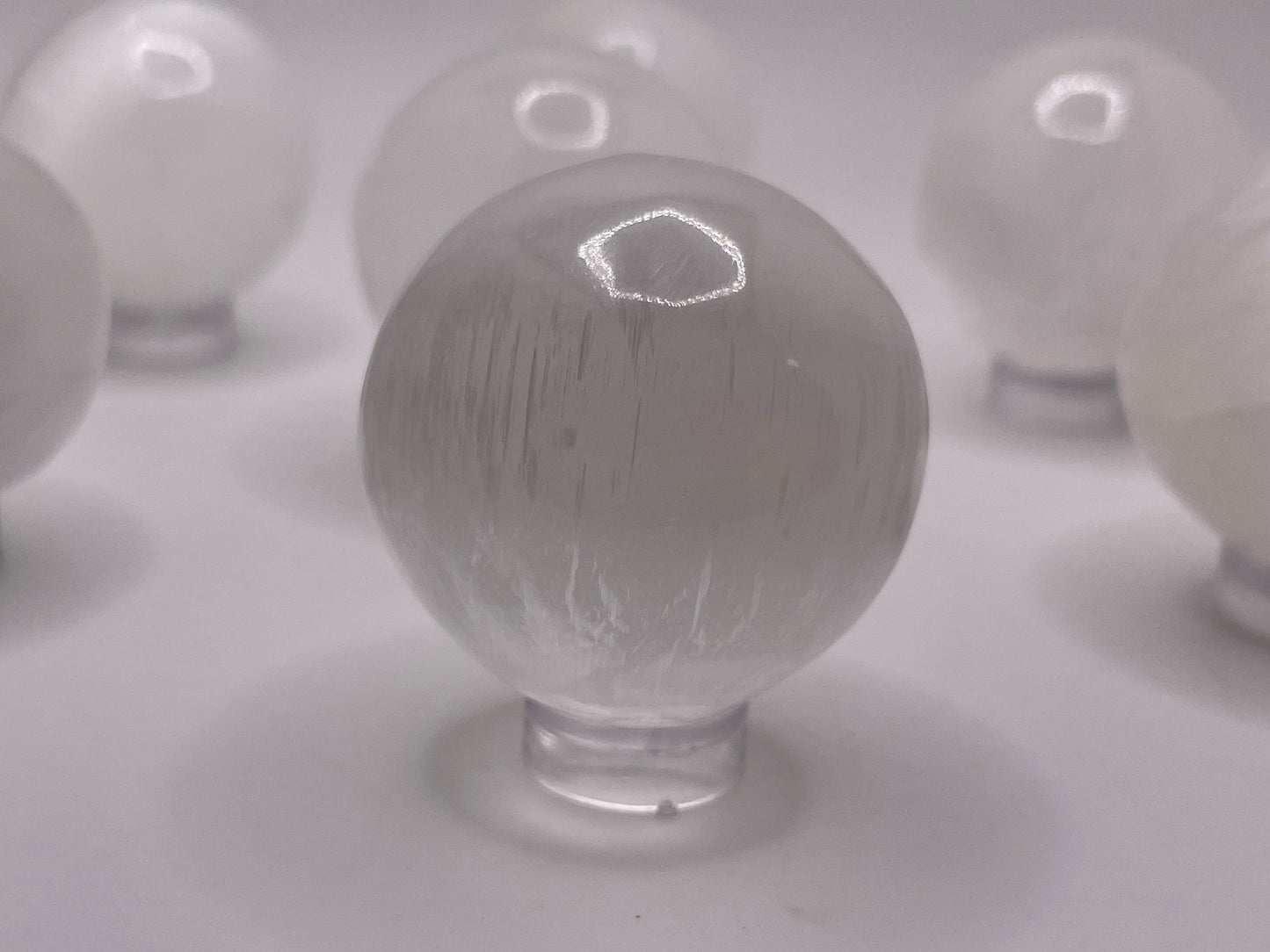 Satin Spar Sphere || Selenite Crystal Sphere