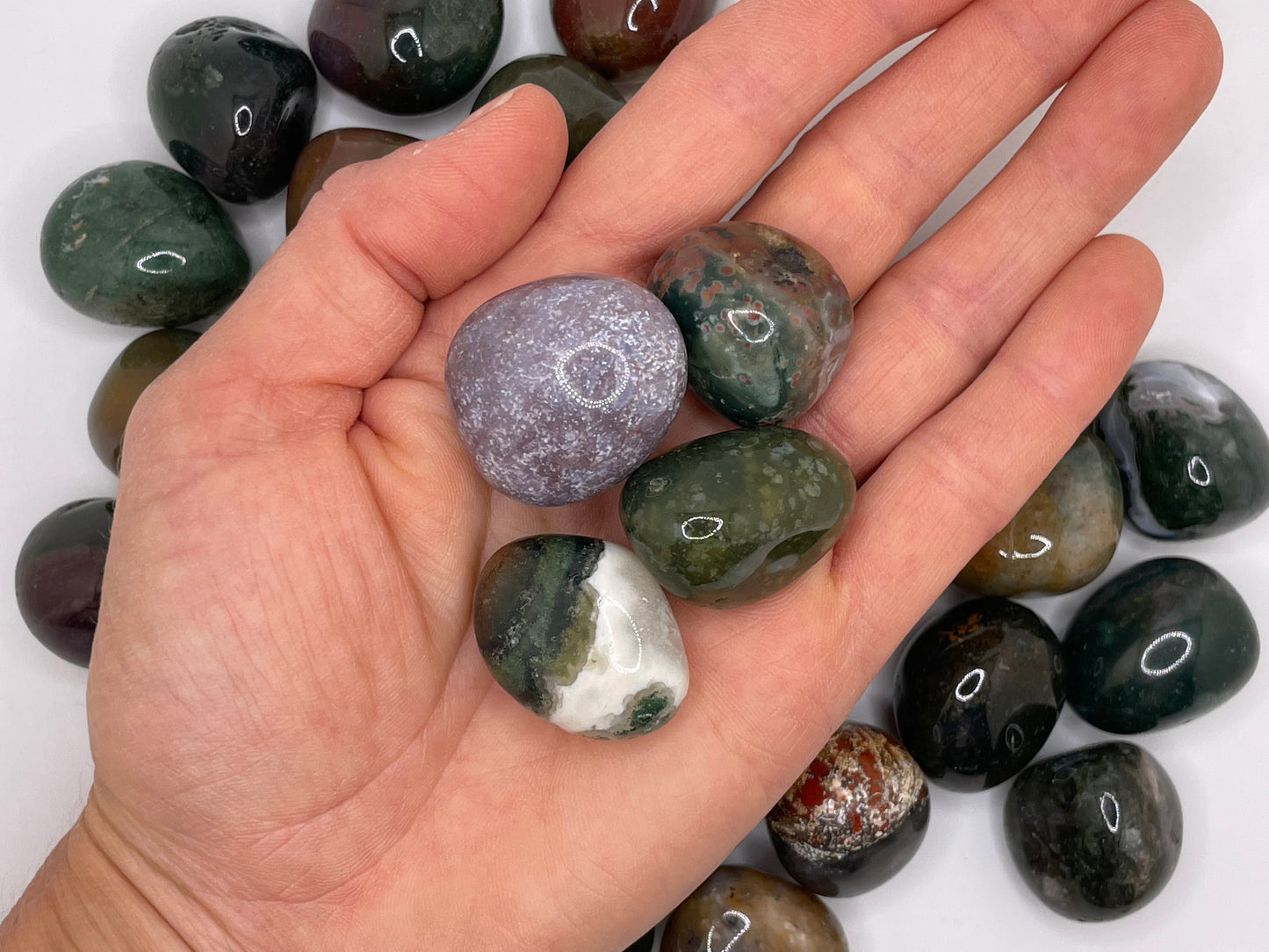 Moss Agate Tumble || Moss Agate Stone || Moss Agate Tumbled Stone