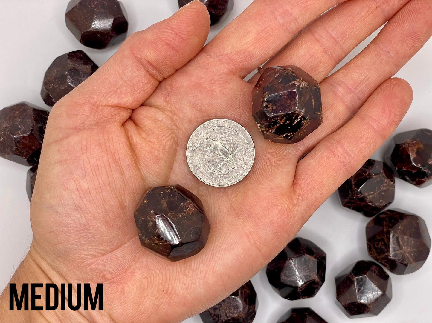 Garnet Dodecahedron || Garnet Stone || Garnet Tumbled Stone