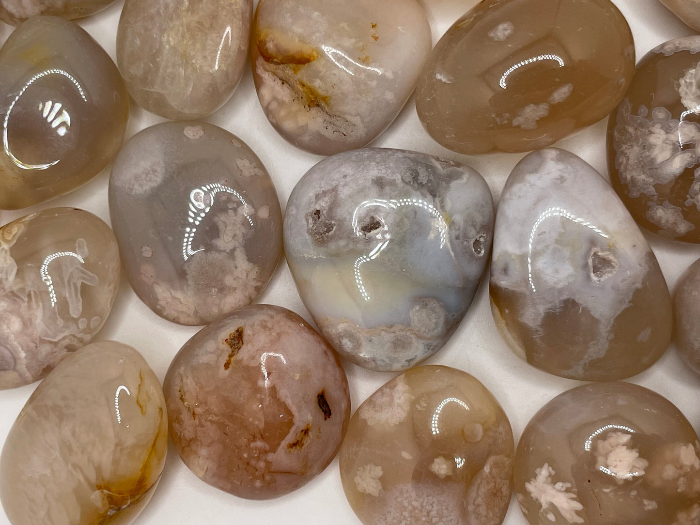 Flower Agate Tumble || Flower Agate Stone || Flower Agate Tumbled Stone