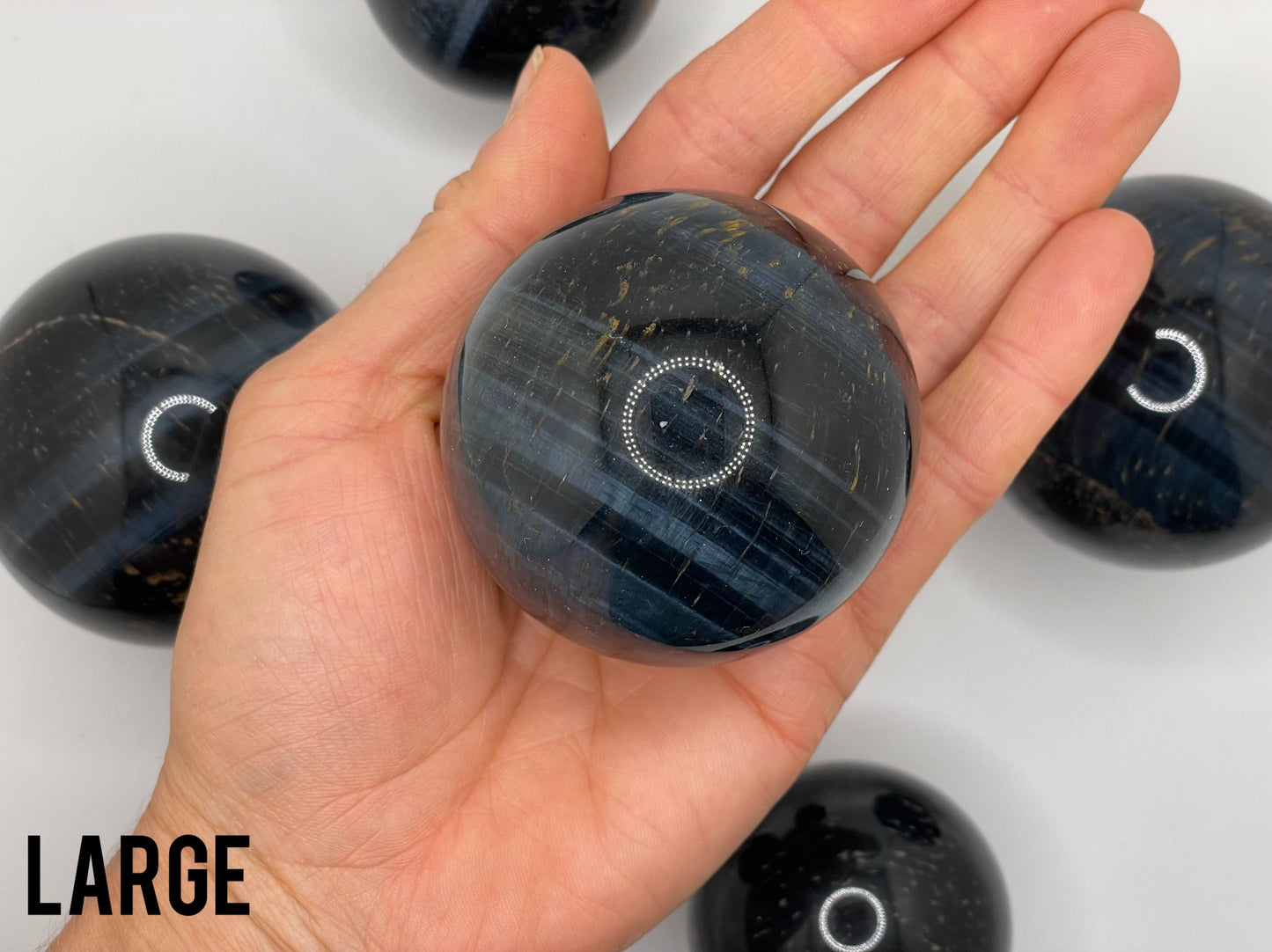 Blue Tigers Eye Sphere || Tigers Eye Sphere