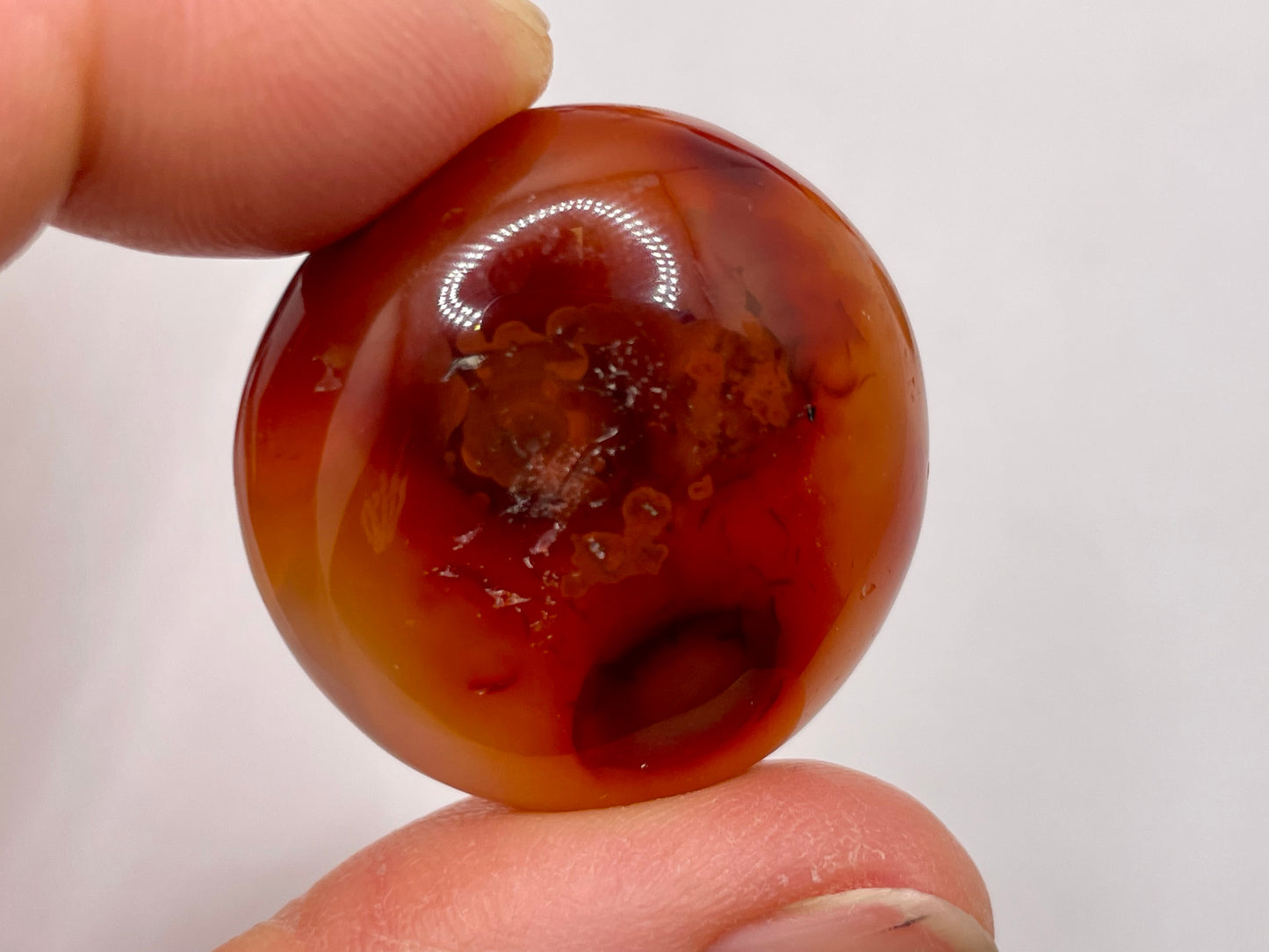 Carnelian Tumble || Natural Carnelian Pebble || Carnelian Mini Palm Stone