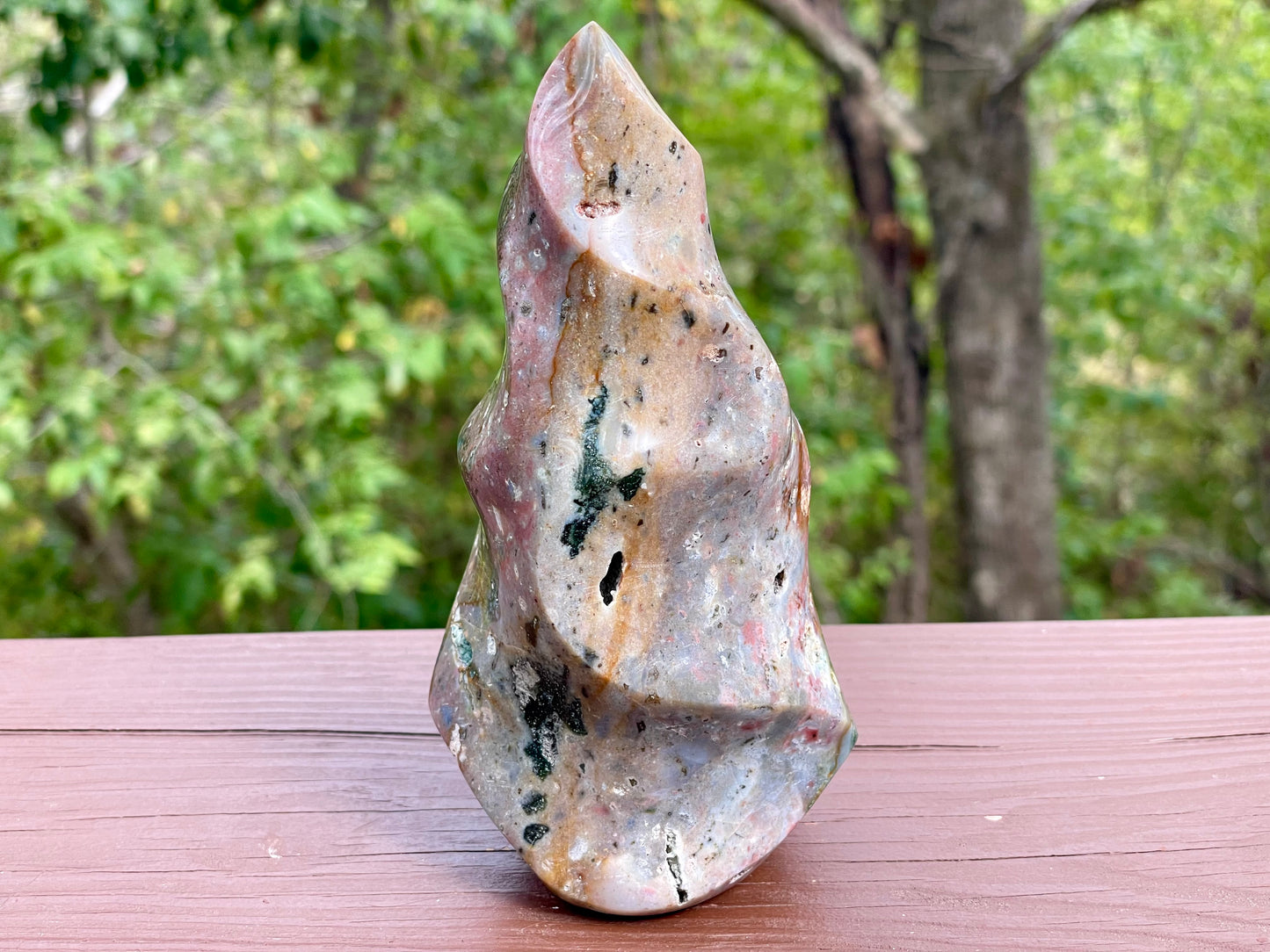 Ocean Jasper Flame || Polished Ocean Jasper || Ocean Jasper Free Form