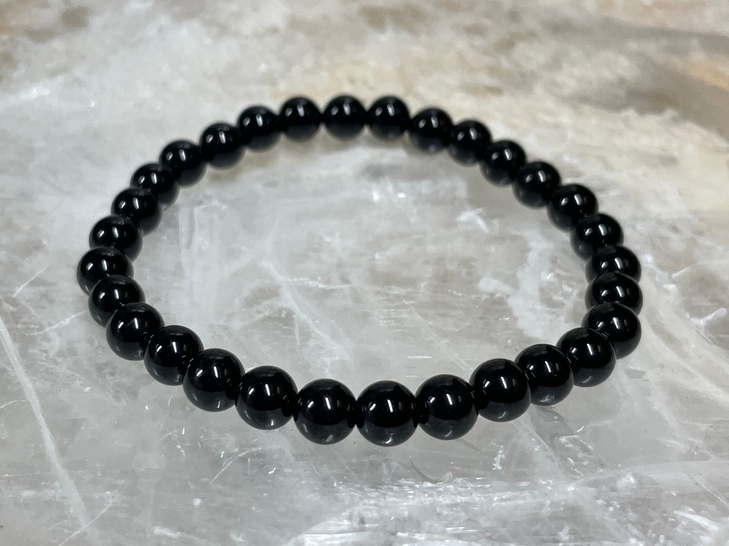 Black Tourmaline Bracelet || Black Tourmaline Crystal Bracelet || Black Tourmaline Crystal Jewelry || Pick Your Size