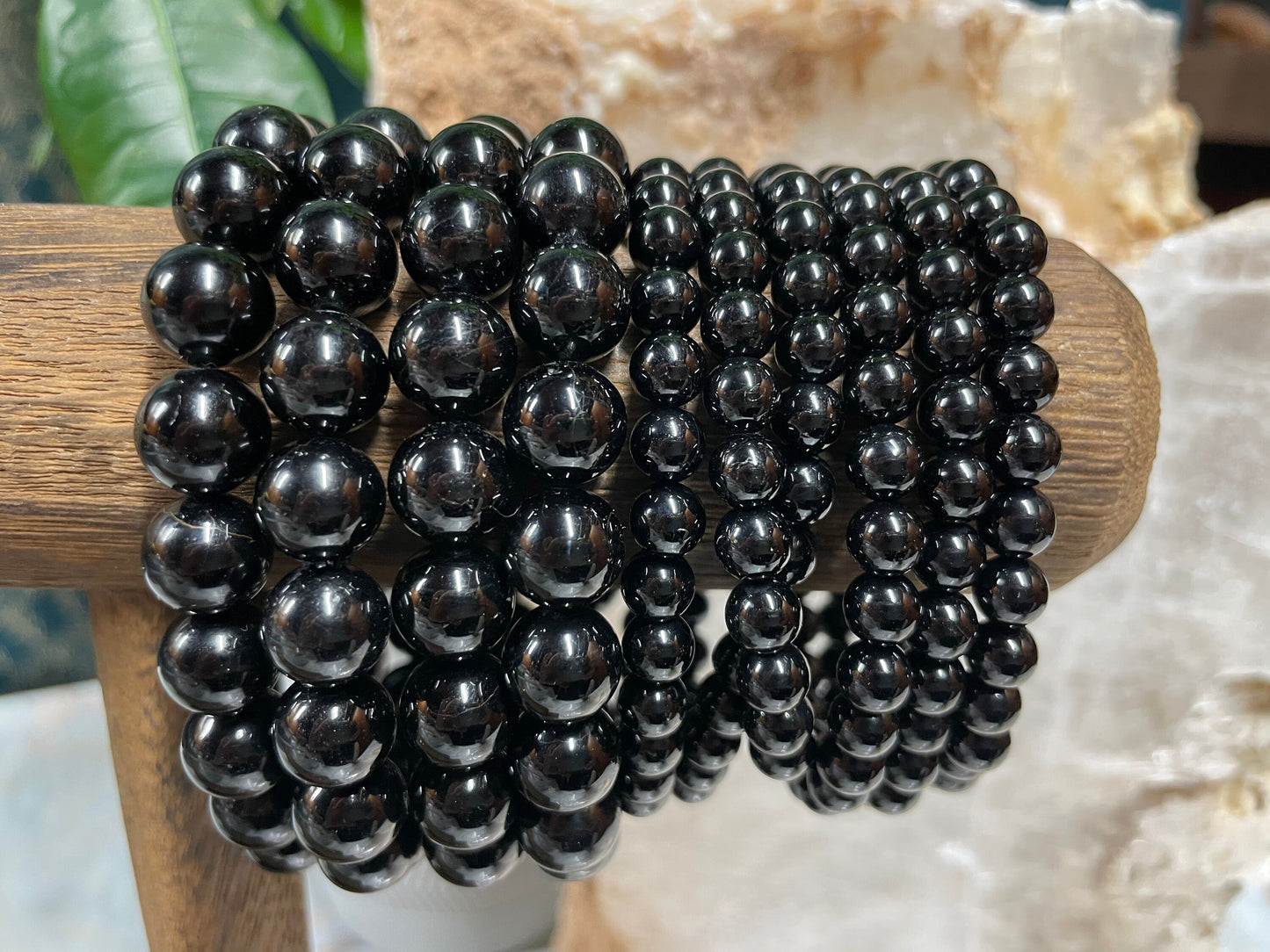 Black Tourmaline Bracelet || Black Tourmaline Crystal Bracelet || Black Tourmaline Crystal Jewelry || Pick Your Size
