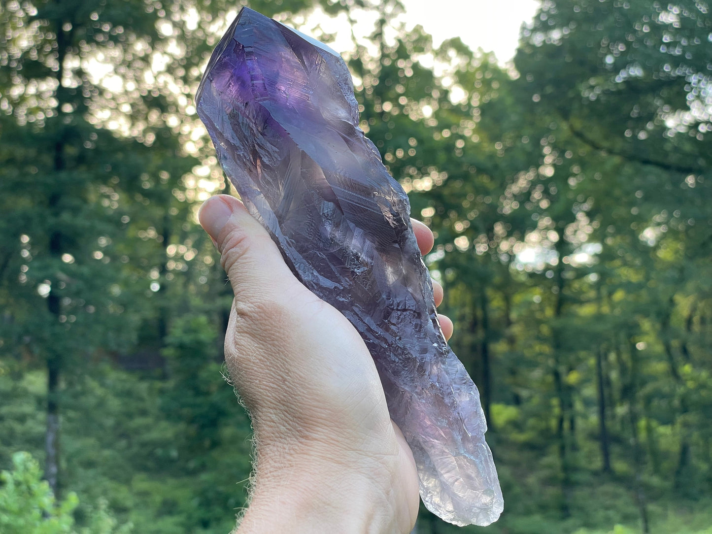 Amethyst Dragons Tooth || Bahia Amethyst Point || Amethyst Point with Root || Huge Amethyst Wand