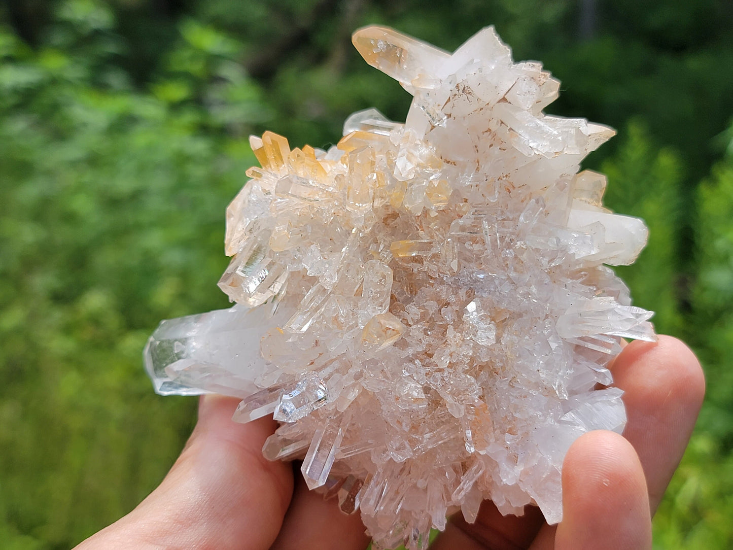 Clear Quartz Crystal Cluster || Raw Quartz Cluster || Lemurian Quartz Crystal Plate