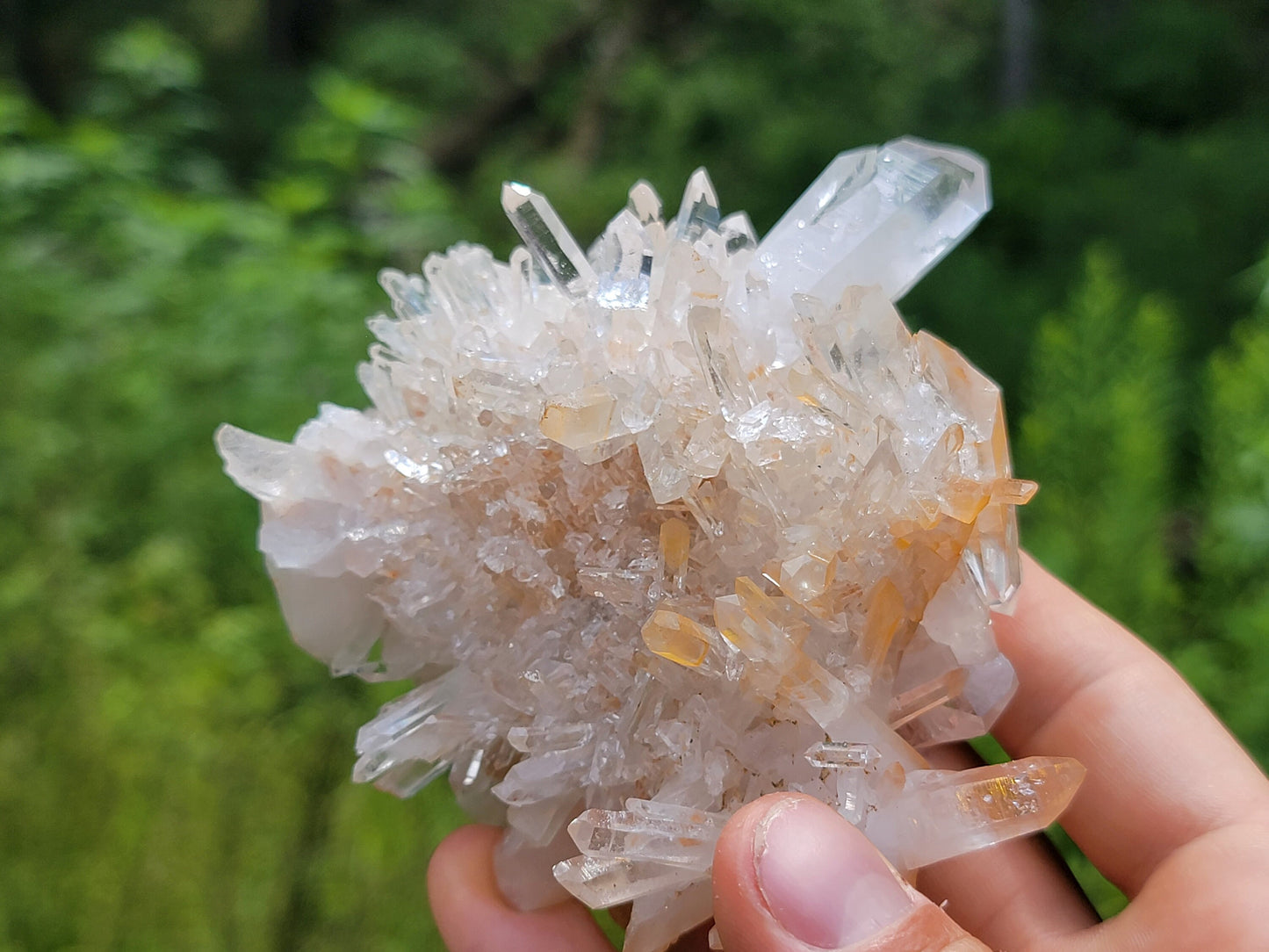 Clear Quartz Crystal Cluster || Raw Quartz Cluster || Lemurian Quartz Crystal Plate