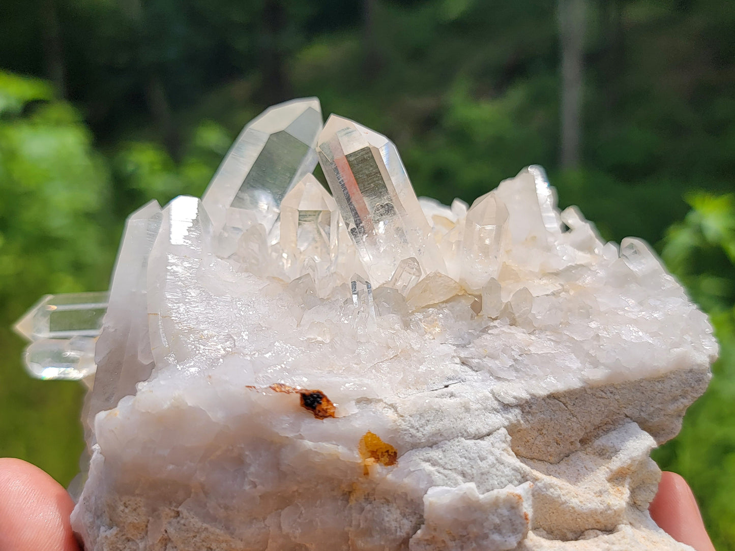 Clear Quartz Crystal Cluster || Raw Quartz Cluster || Lemurian Quartz Crystal Plate