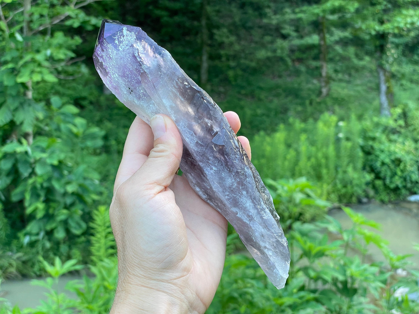 Amethyst Dragons Tooth || Bahia Amethyst Point || Amethyst Point with Root || Huge Amethyst Wand