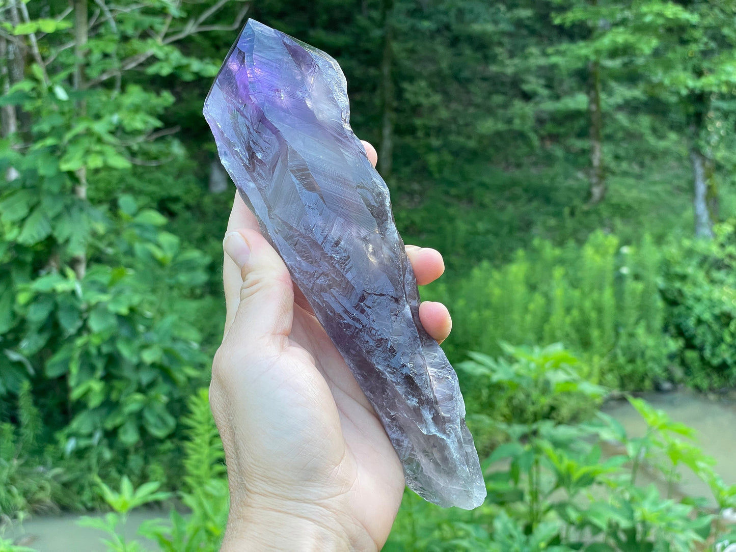Amethyst Dragons Tooth || Bahia Amethyst Point || Amethyst Point with Root || Huge Amethyst Wand