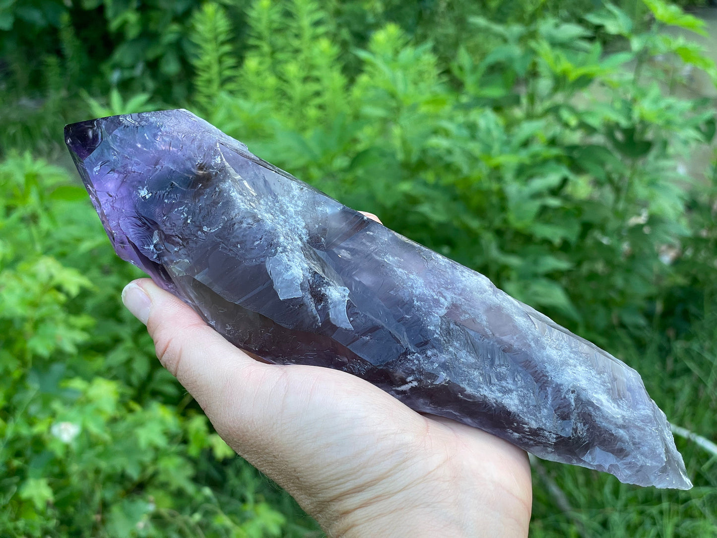 Amethyst Dragons Tooth || Bahia Amethyst Point || Amethyst Point with Root || Huge Amethyst Wand