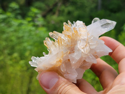 Clear Quartz Crystal Cluster || Raw Quartz Cluster || Lemurian Quartz Crystal Plate