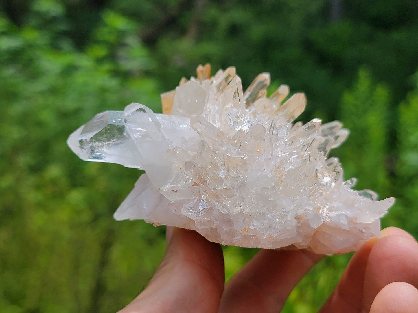 Clear Quartz Crystal Cluster || Raw Quartz Cluster || Lemurian Quartz Crystal Plate