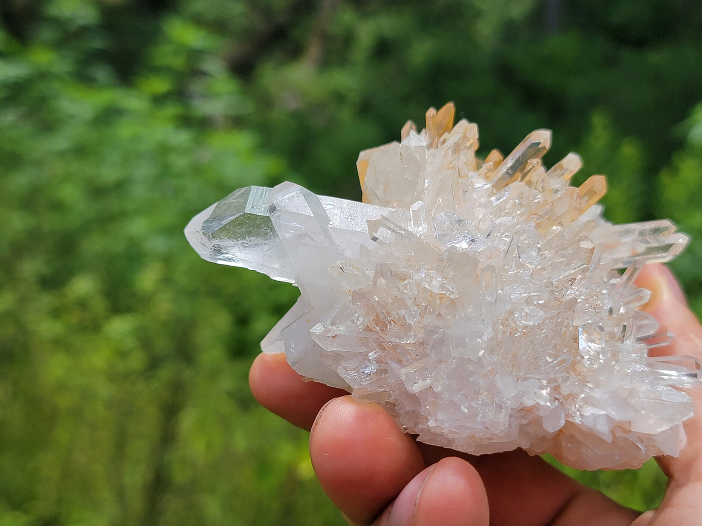 Clear Quartz Crystal Cluster || Raw Quartz Cluster || Lemurian Quartz Crystal Plate