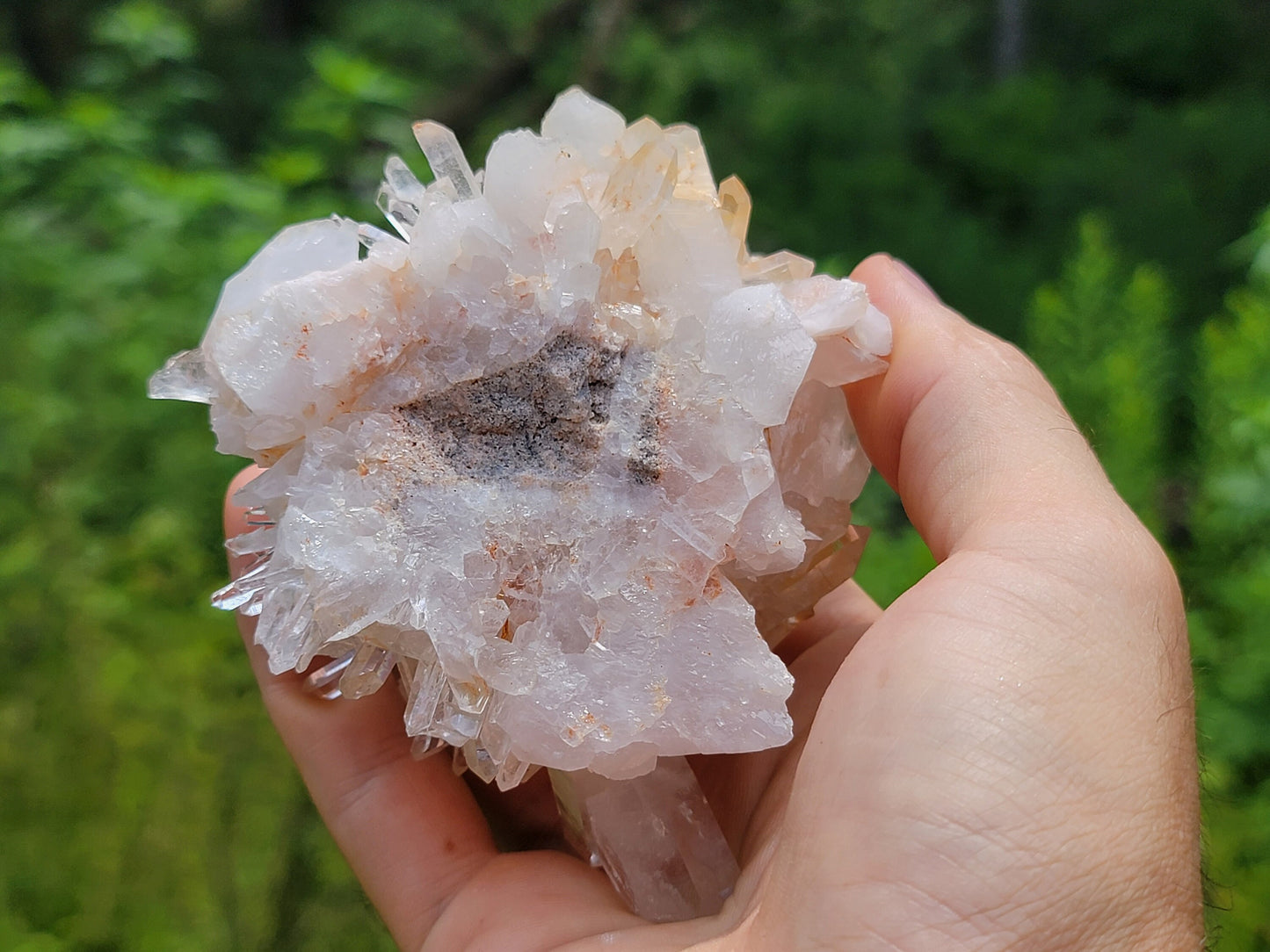 Clear Quartz Crystal Cluster || Raw Quartz Cluster || Lemurian Quartz Crystal Plate
