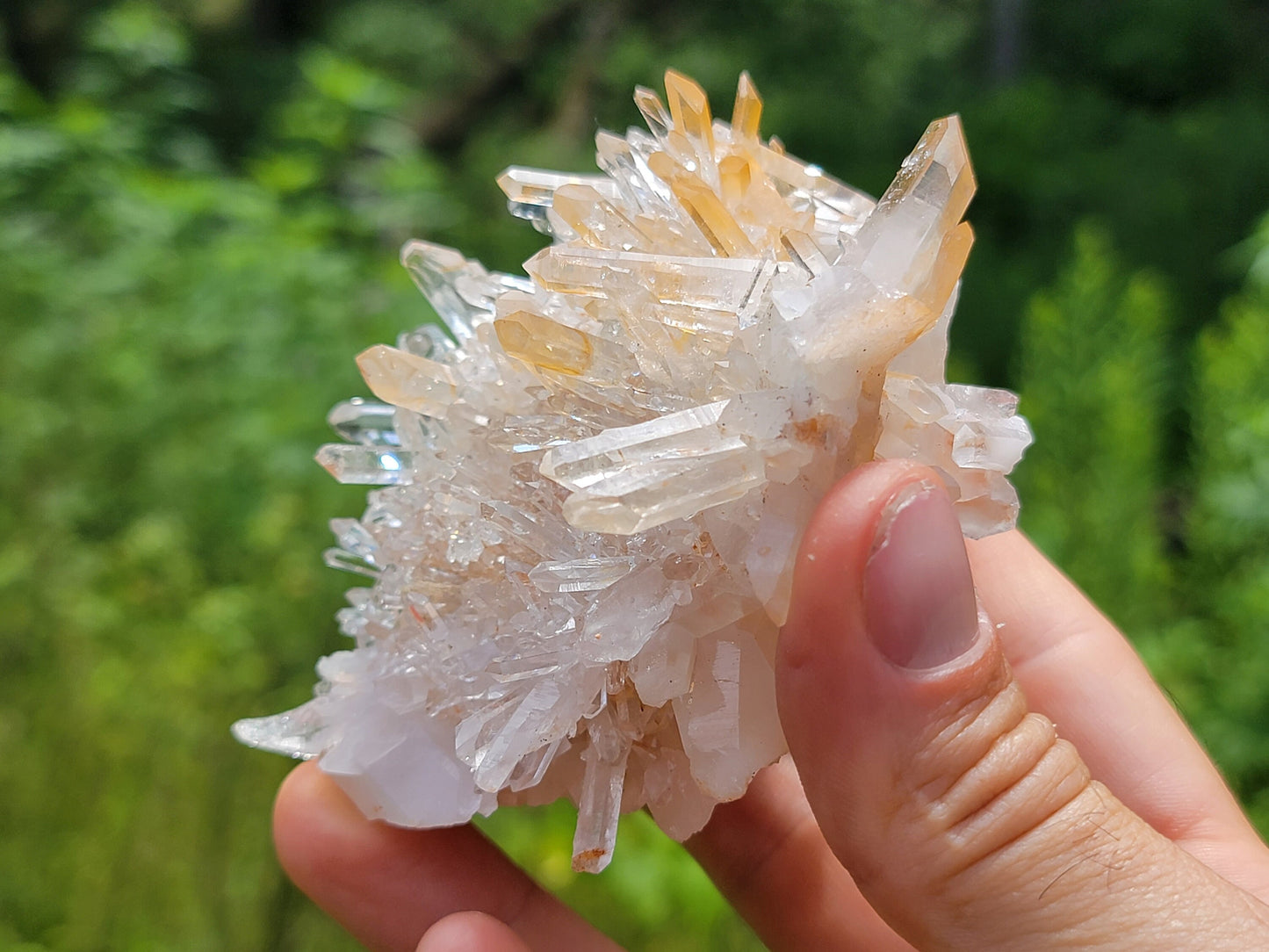 Clear Quartz Crystal Cluster || Raw Quartz Cluster || Lemurian Quartz Crystal Plate