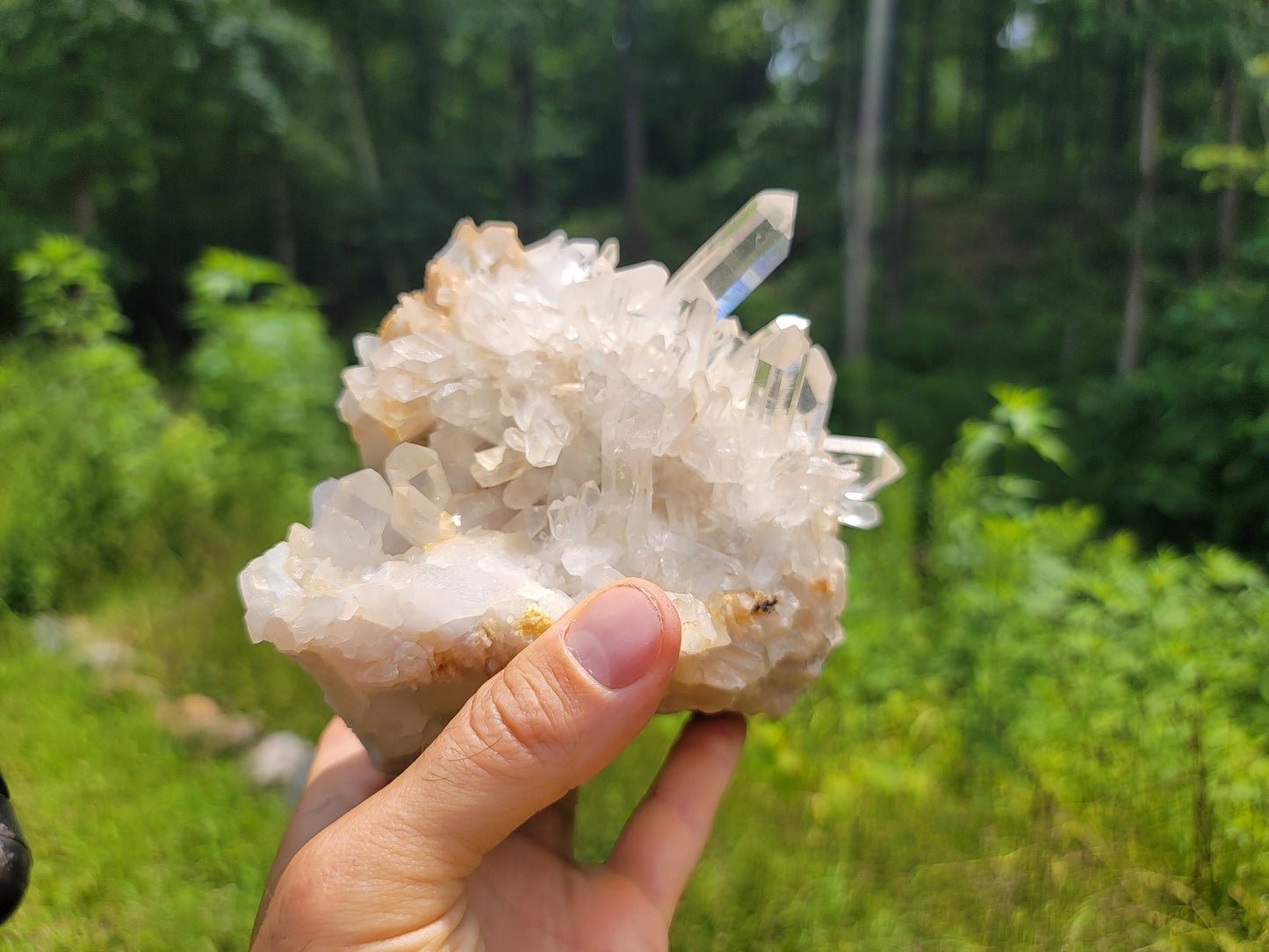 Clear Quartz Crystal Cluster || Raw Quartz Cluster || Lemurian Quartz Crystal Plate