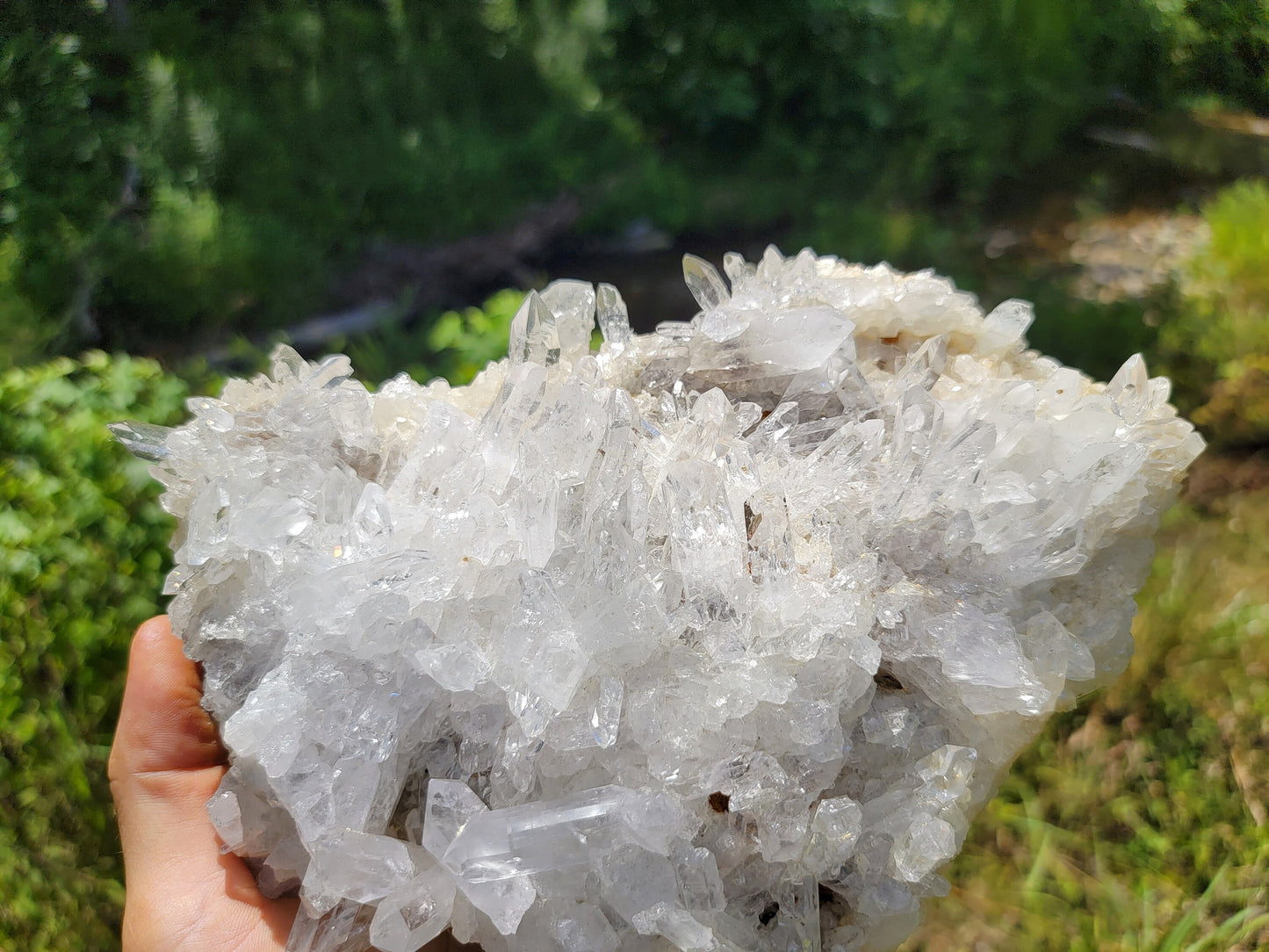 Clear Quartz Crystal Cluster || Raw Quartz Cluster || Lemurian Quartz Crystal Cluster