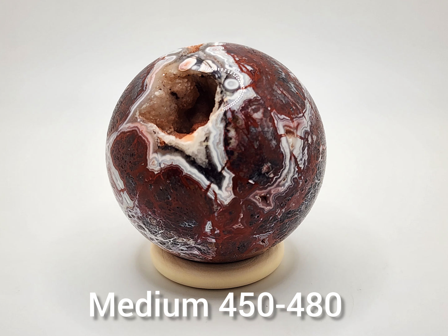 Mexican Lace Agate Sphere || Crazy Lace Agate Sphere || Mexican Crazy Lace Agate Crystal || Choose Your Size!